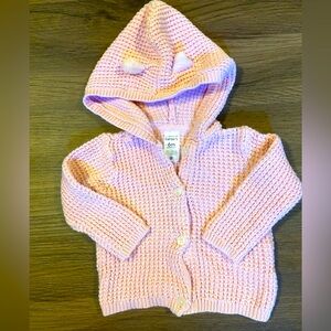 Carter’s Baby Girl 6 month Knitted Cardigan
